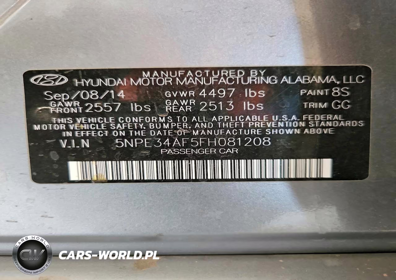 2015 Hyundai Sonata Sport VIN:5NPE34AF5FH081208 - 12