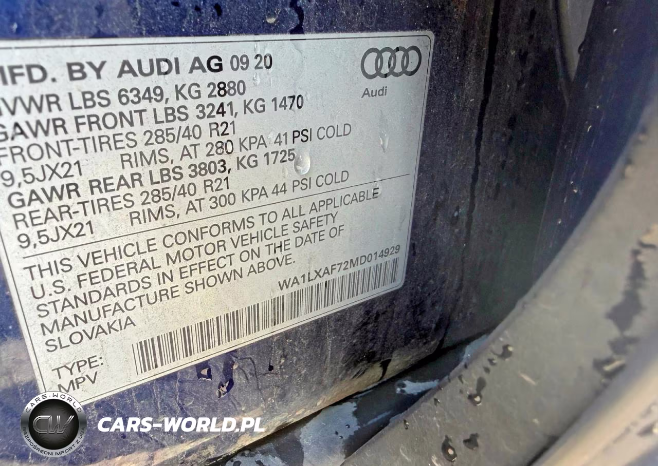 2021 Audi Q7 Premium Plus VIN:WA1LXAF72MD014929 - 10