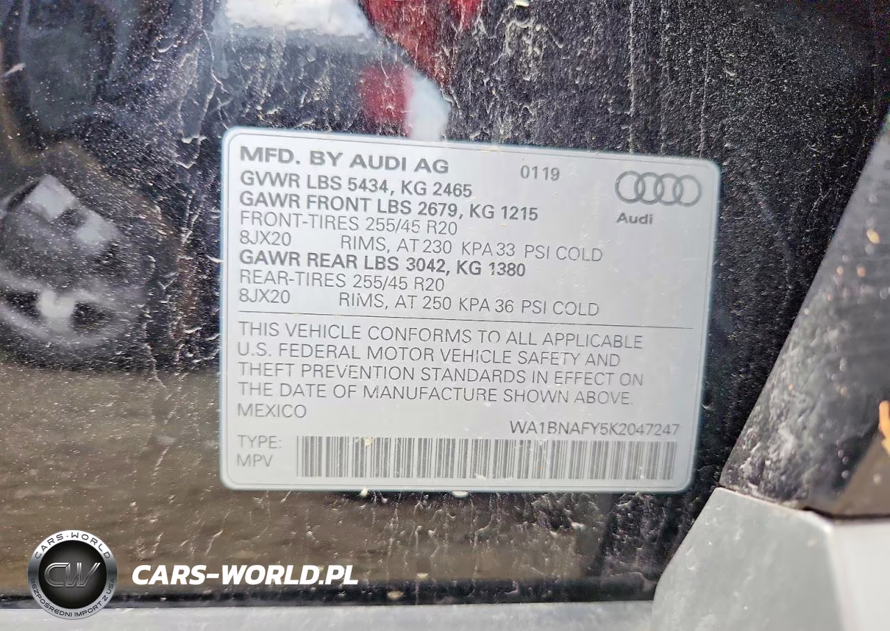 2019 Audi Q5 Premium Plus VIN:WA1BNAFY5K2047247 - 13