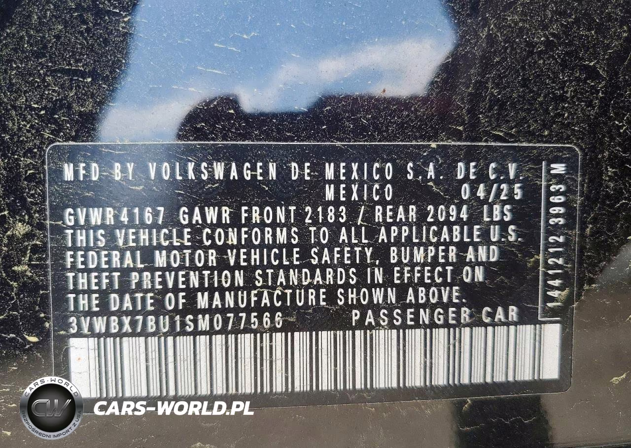 2025 Volkswagen Jetta Sport VIN:3VWBX7BU1SM077566 - 12