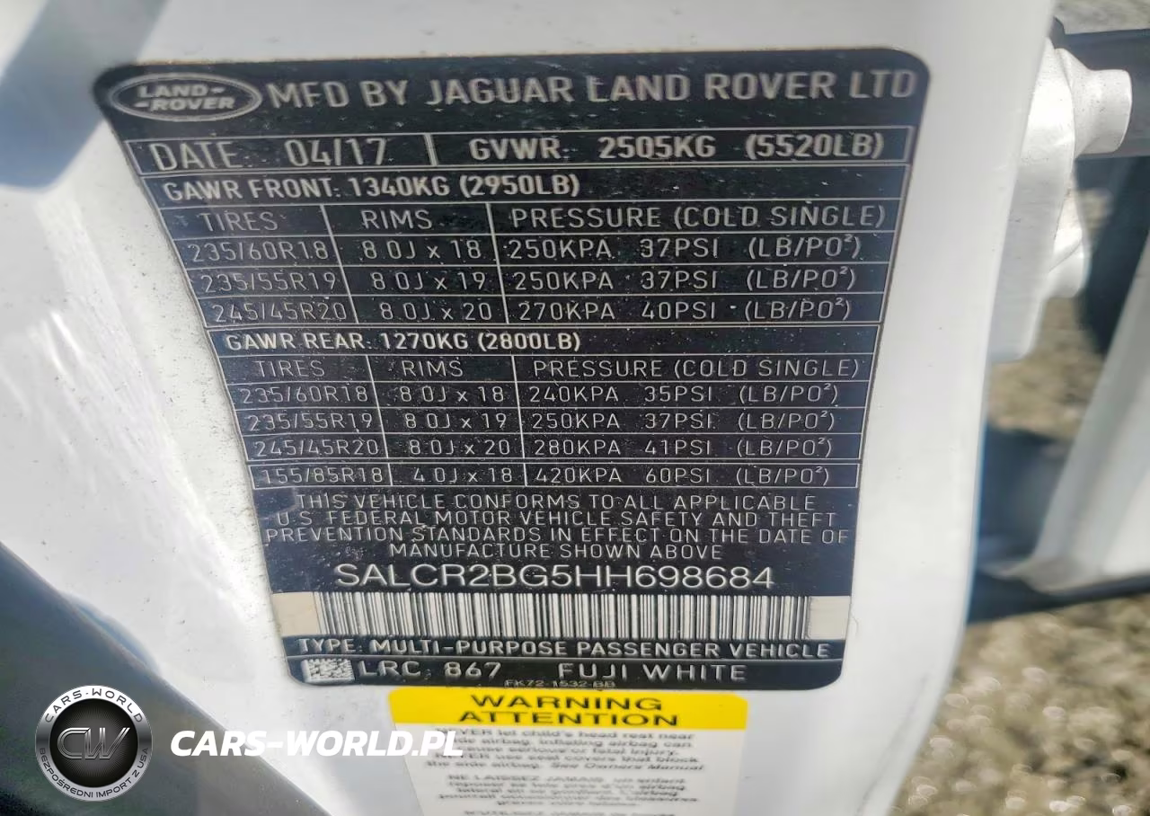2017 Land Rover Discovery Sport Hse VIN:SALCR2BG5HH698684 - 14