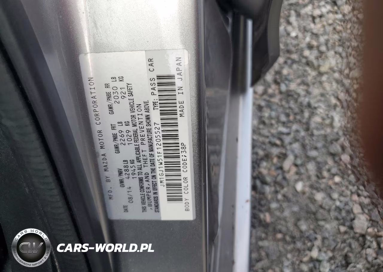 2015 Mazda 6 Grand Touring VIN:JM1GJ1W51F1205527 - 12