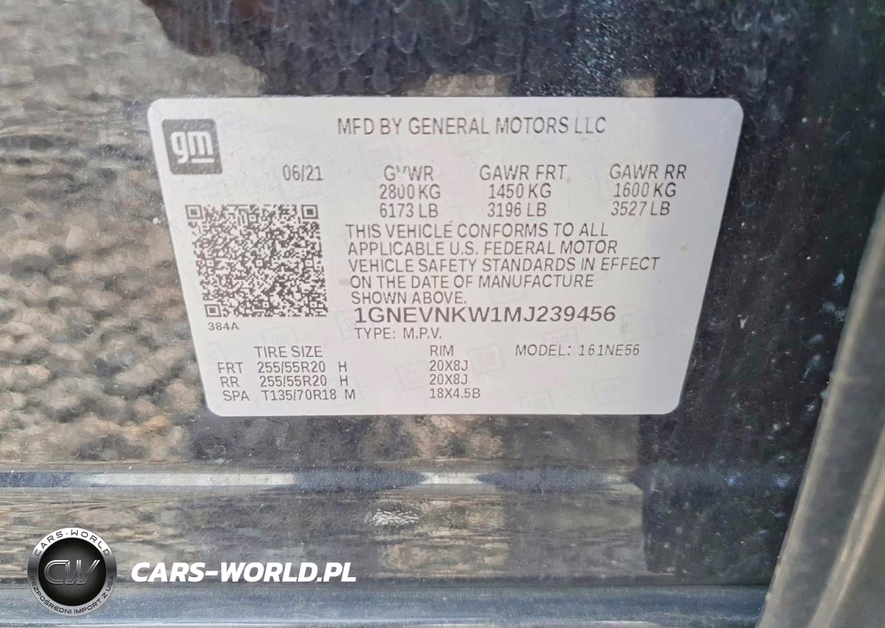 2021 Chevrolet Traverse High Country VIN:1GNEVNKW1MJ239456 - 13