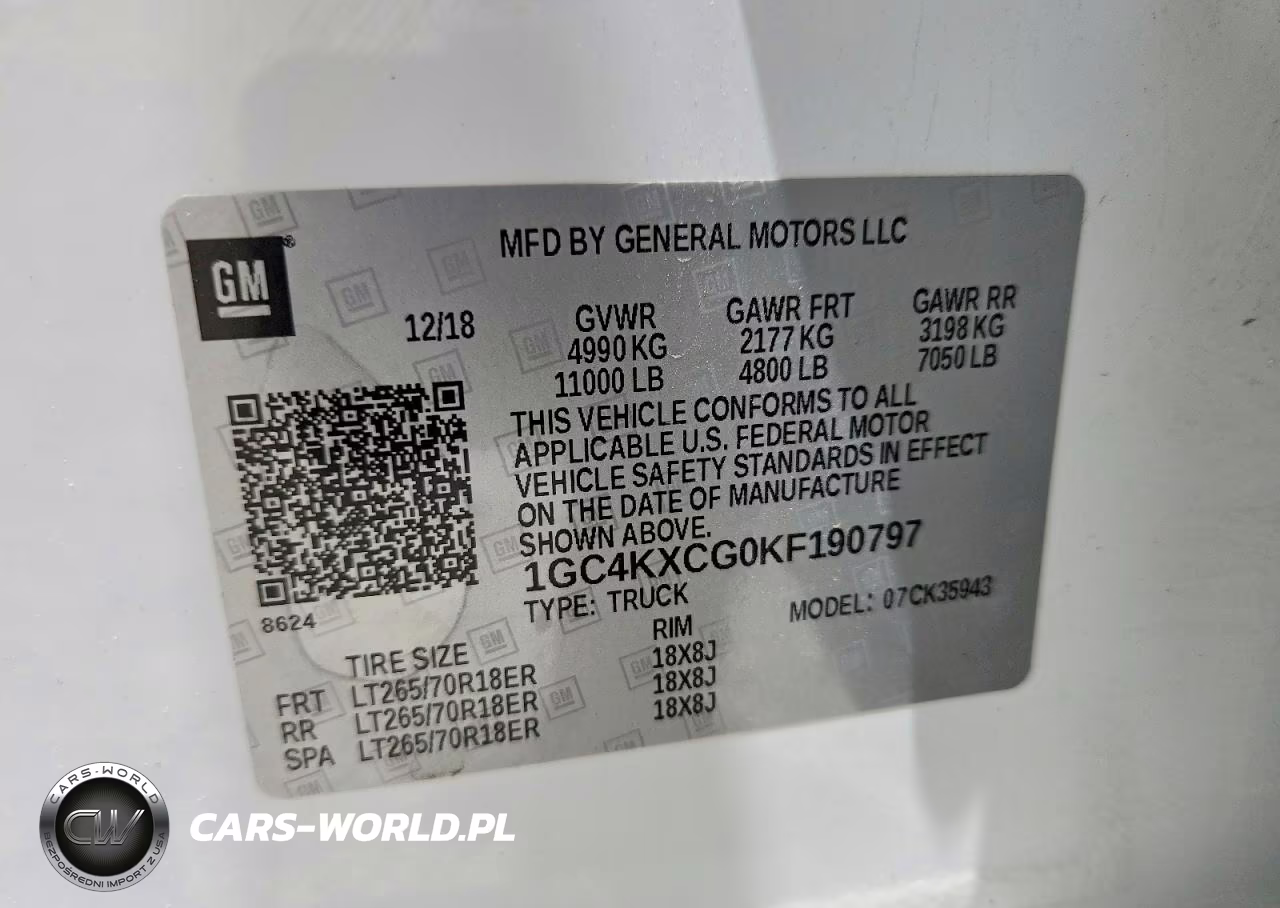 2019 Chevrolet Silverado K3500 Ltz VIN:1GC4KXCG0KF190797 - 12