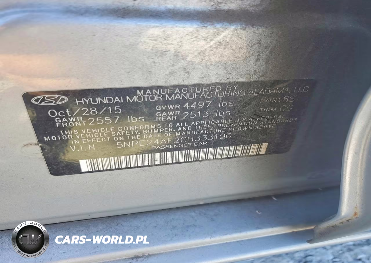 2016 Hyundai Sonata Se VIN:5NPE24AF2GH333100 - 12