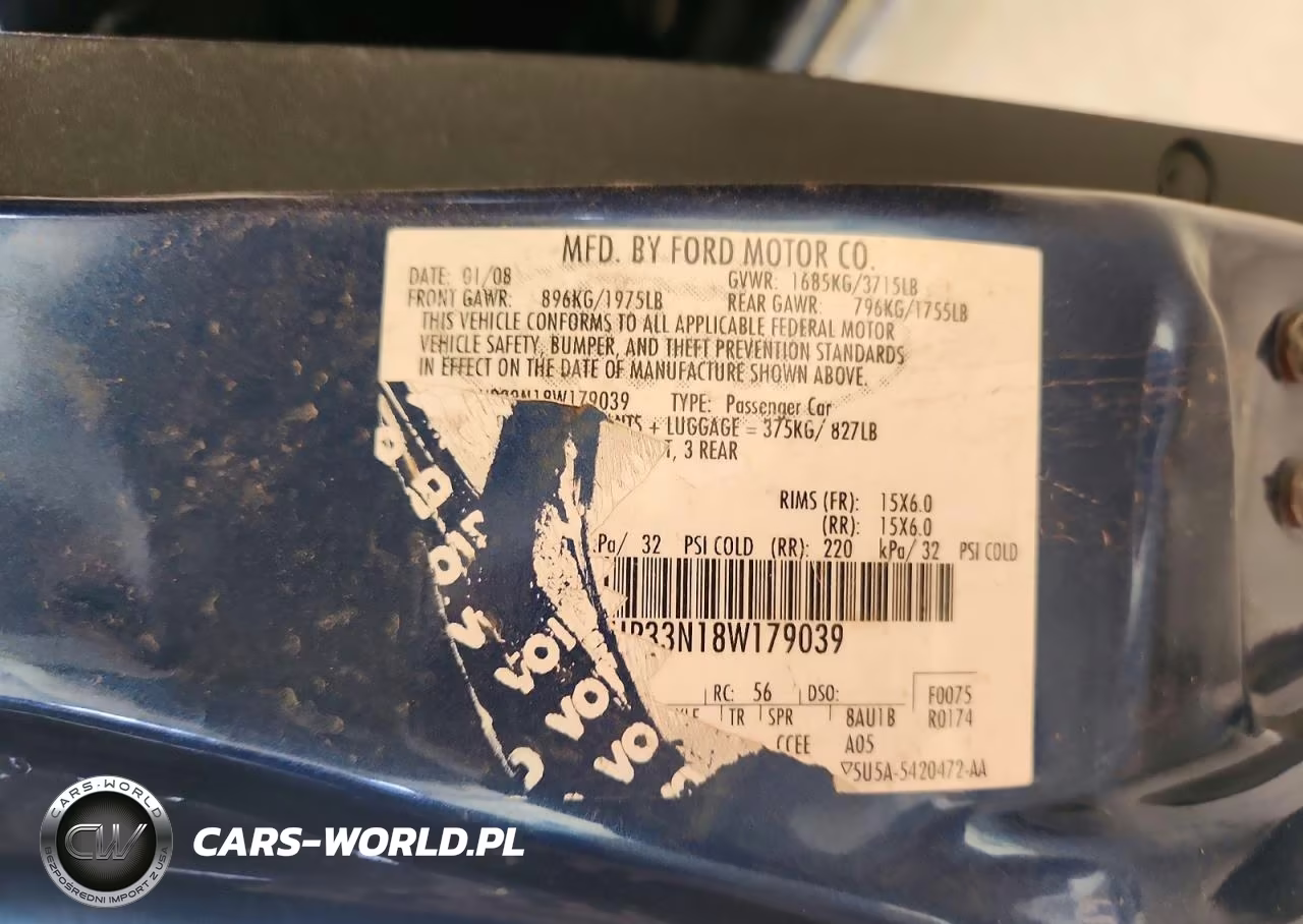 2008 Ford Focus Se VIN:1FAHP33N18W179039 - 12