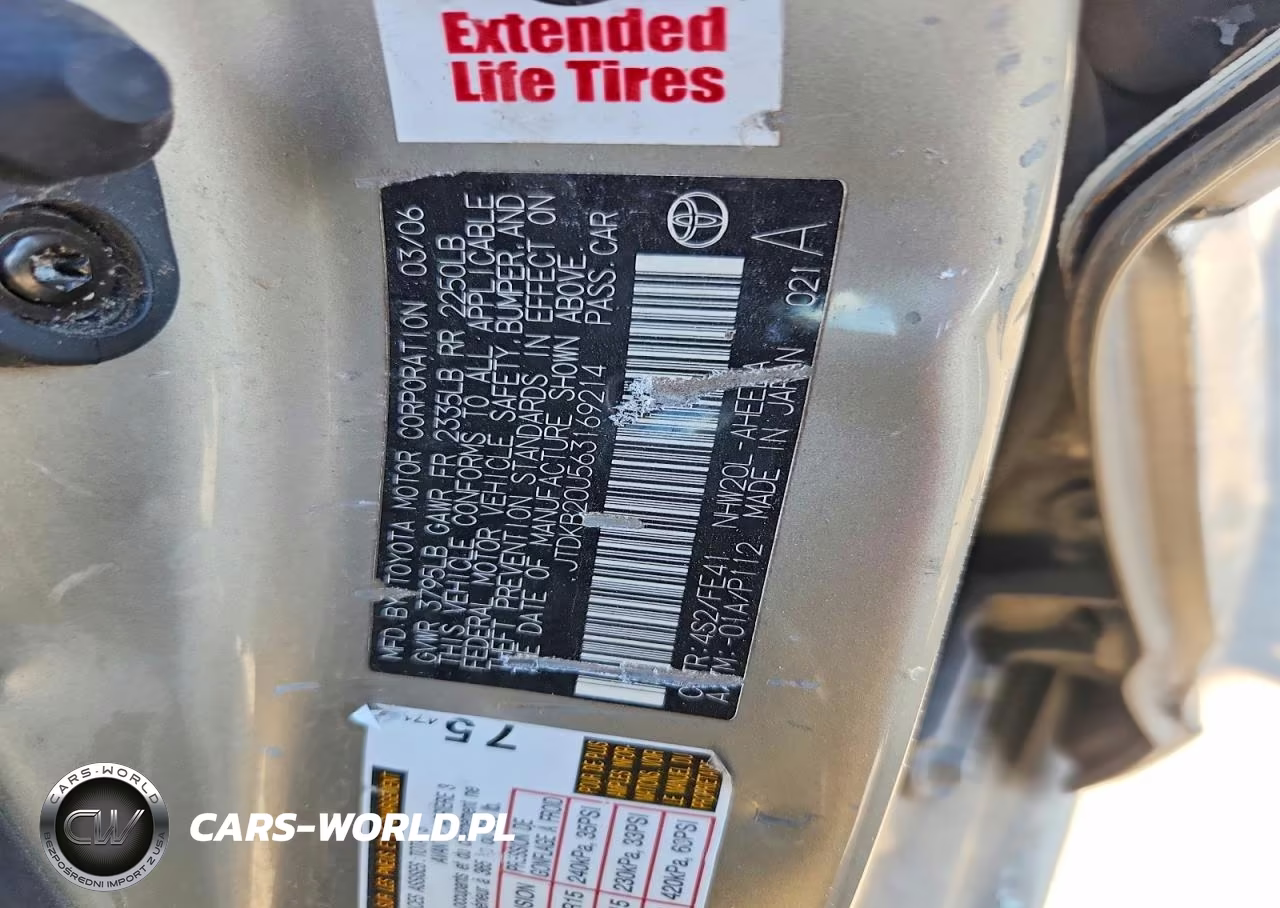 2006 Toyota Prius Base VIN:JTDKB20U563169214 - 12