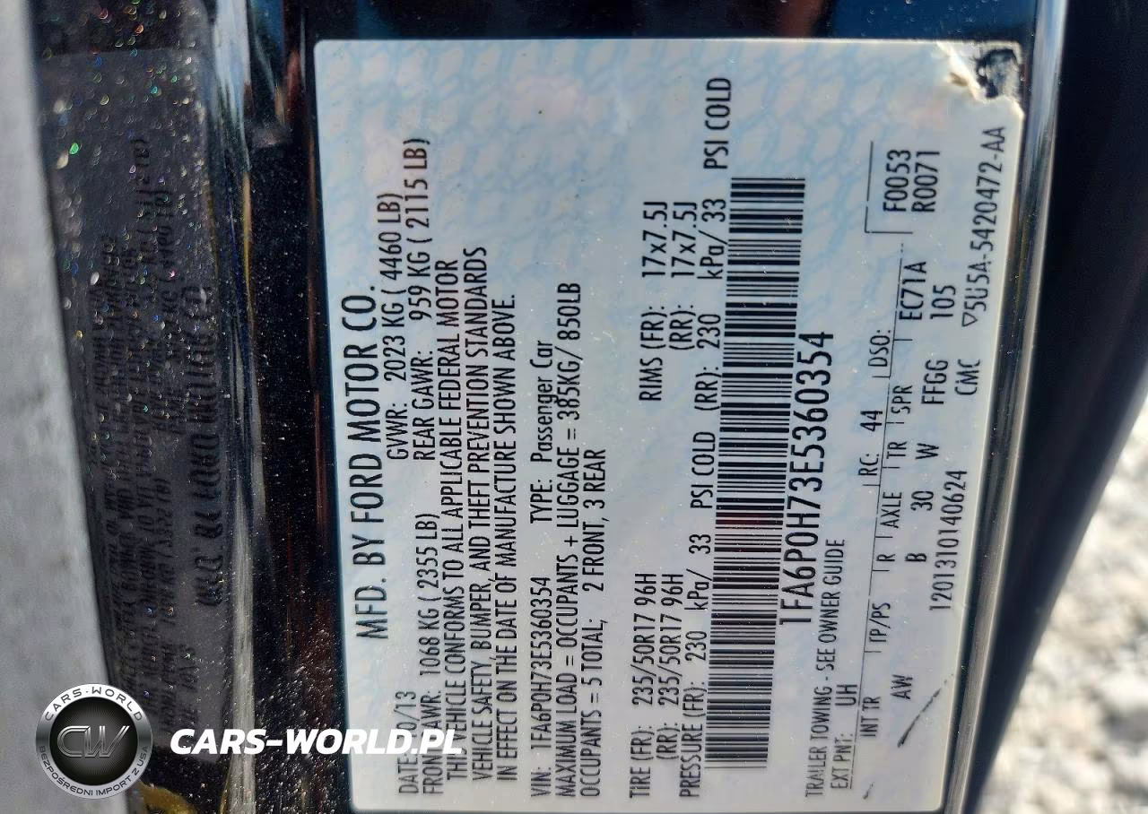 2014 Ford Fusion Se VIN:1FA6P0H73E5360354 - 12