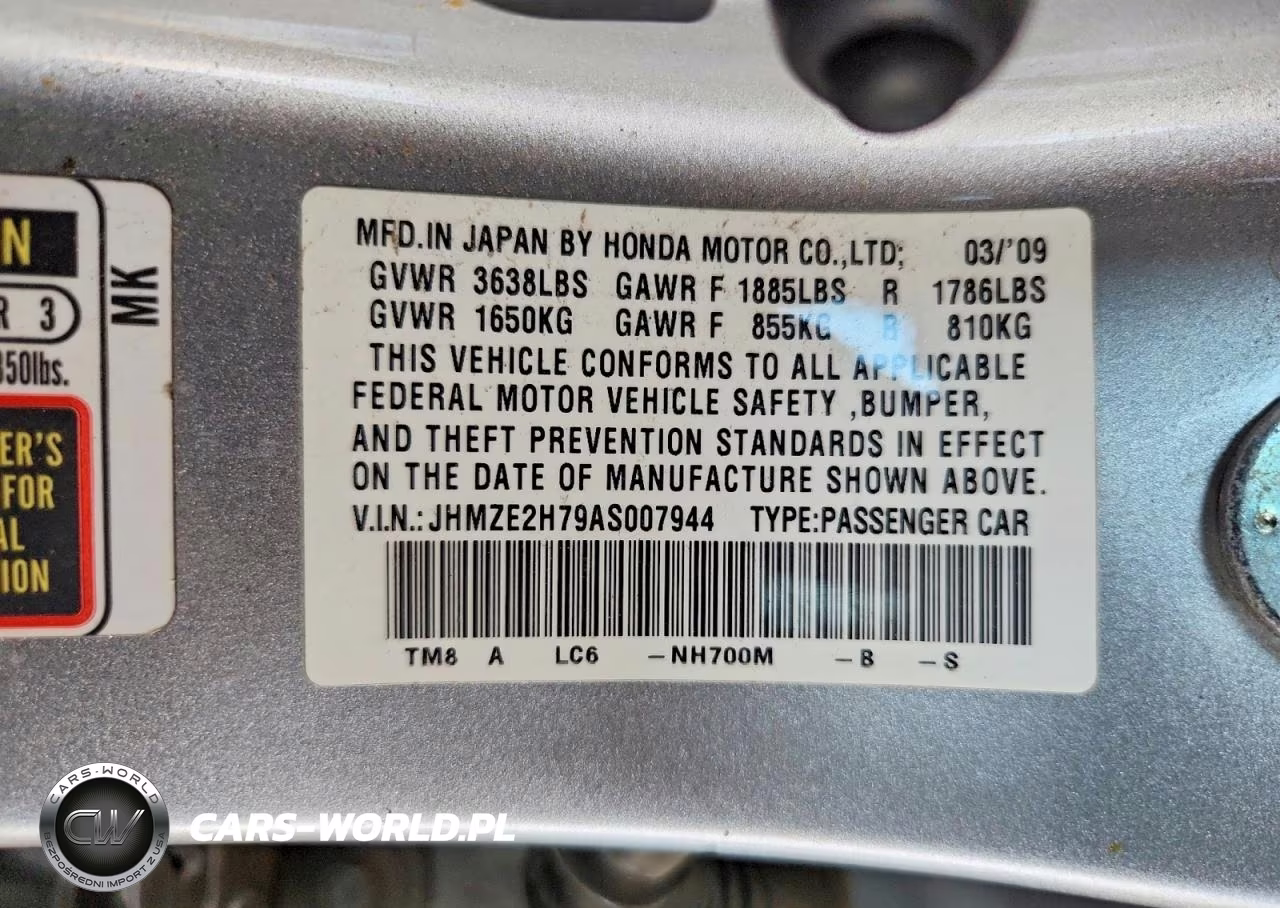 2010 Honda Insight Ex VIN:JHMZE2H79AS007944 - 12