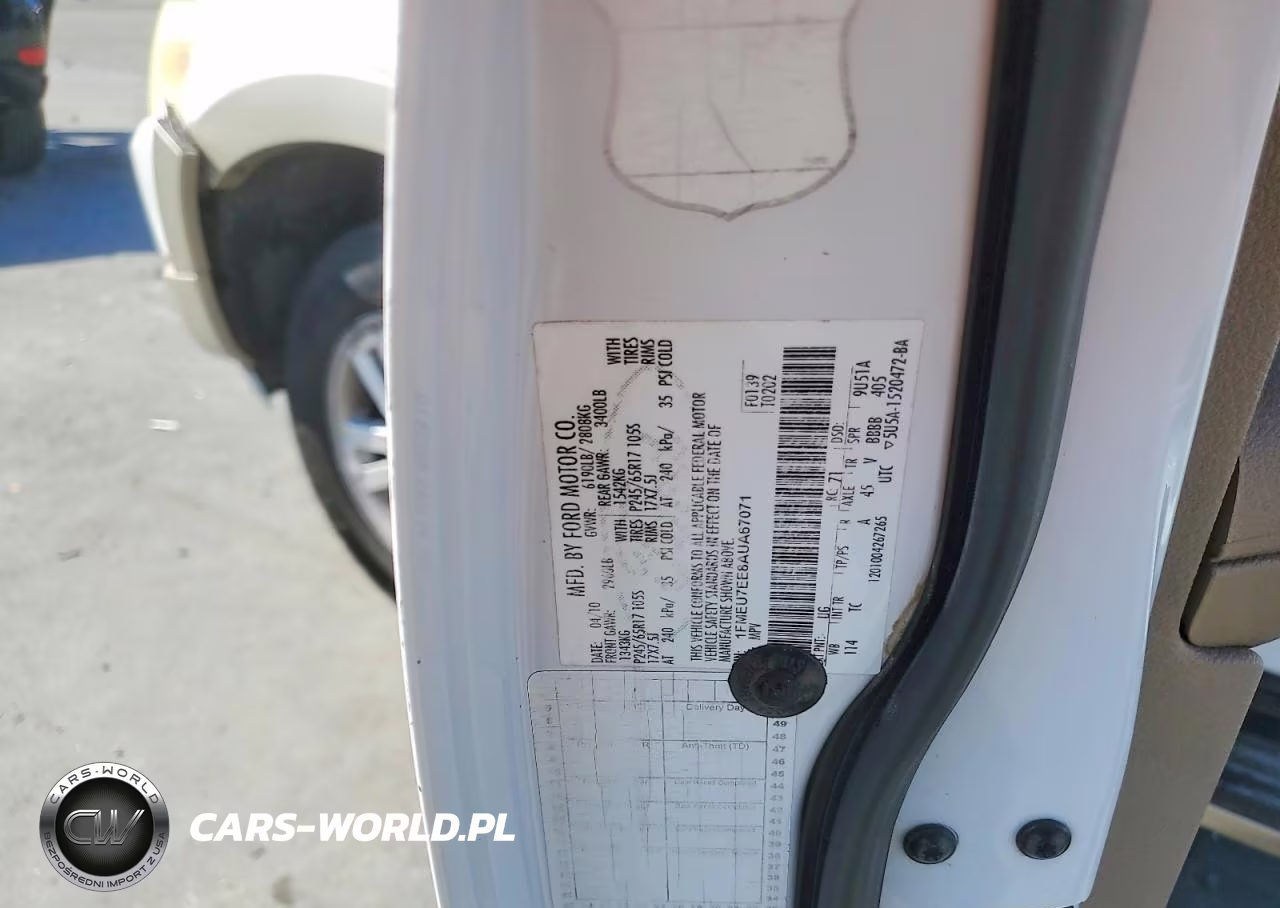 2010 Ford Explorer Eddie Bauer VIN:1FMEU7EE8AUA67071 - 13