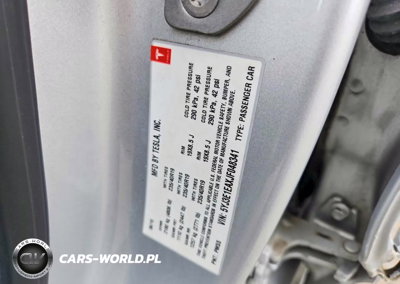 2018 Tesla Model 3 VIN:5YJ3E1EAXJF048341 - 12