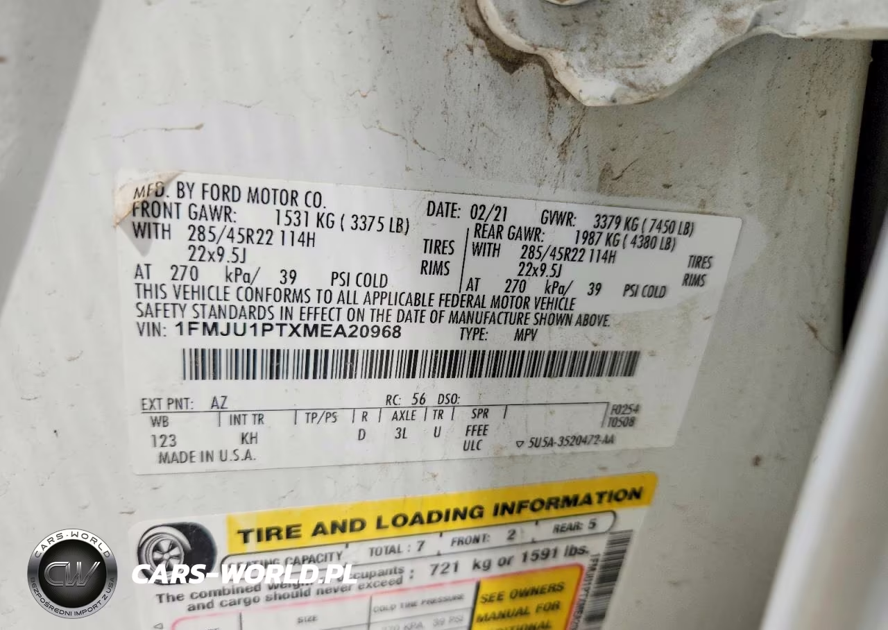 2021 Ford Expedition King Ranch VIN:1FMJU1PTXMEA20968 - 12