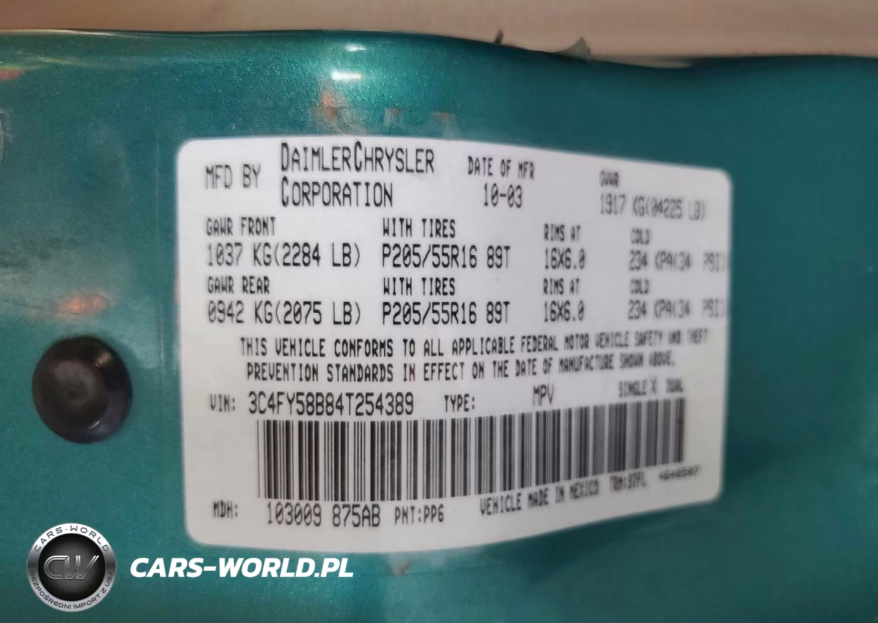 2004 Chrysler Pt Cruiser Touring VIN:3C4FY58B84T254389 - 12