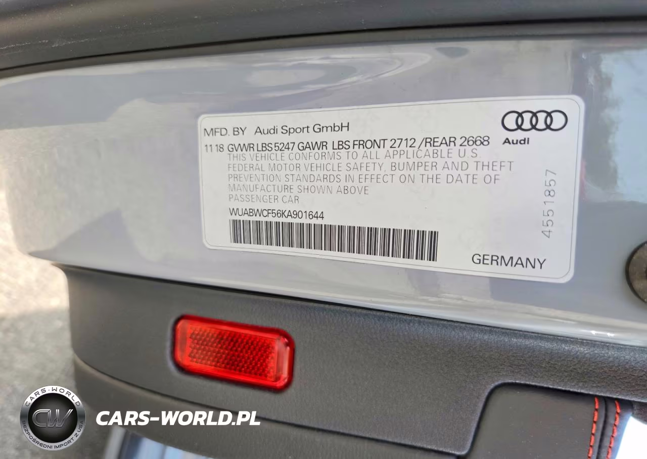 2019 Audi Rs5 VIN:WUABWCF56KA901644 - 12