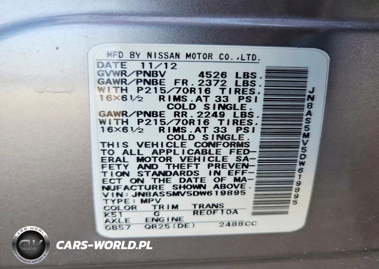 2013 Nissan Rogue S VIN:JN8AS5MV5DW619895 - 14