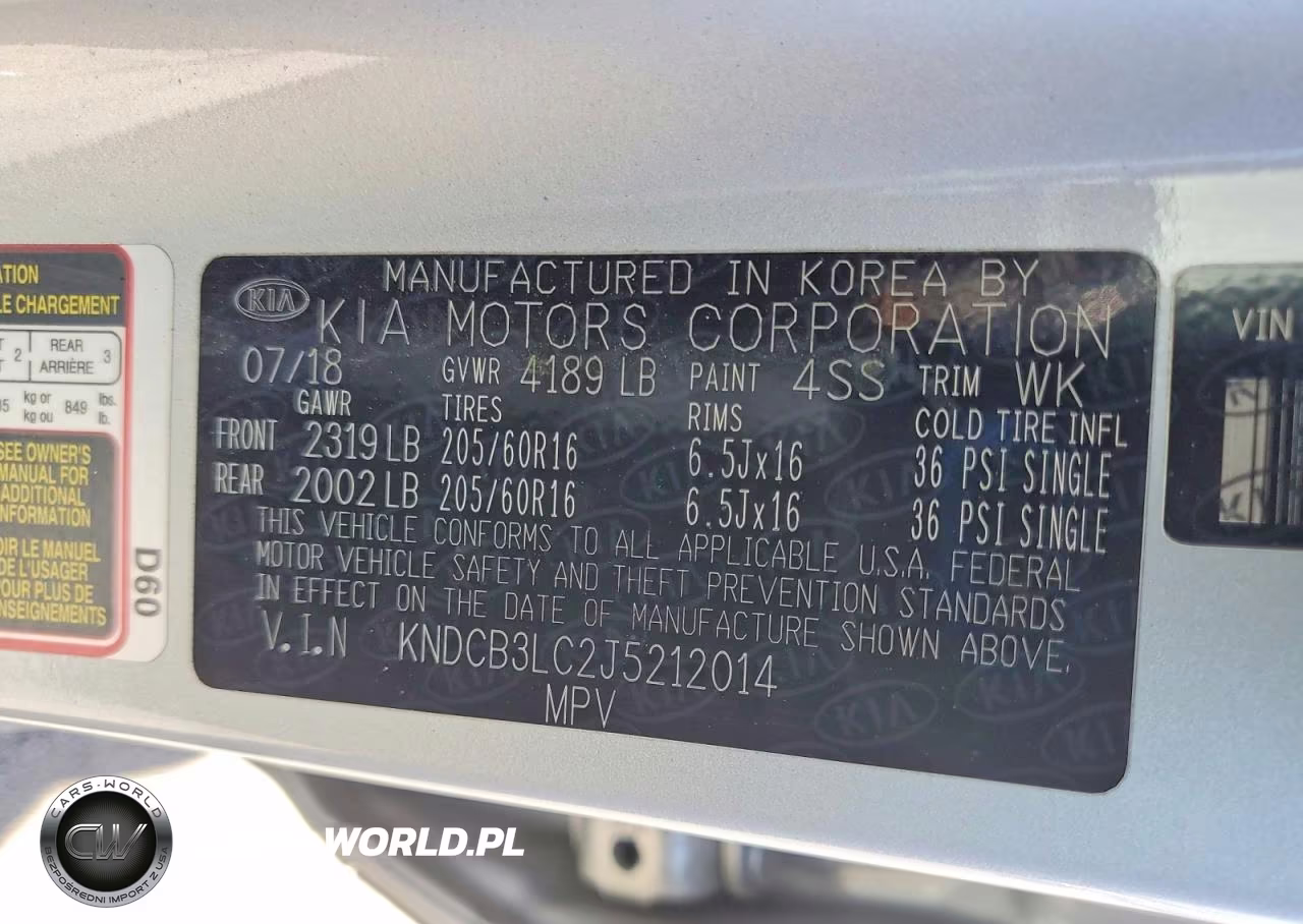 2018 Kia Niro Lx VIN:KNDCB3LC2J5212014 - 13