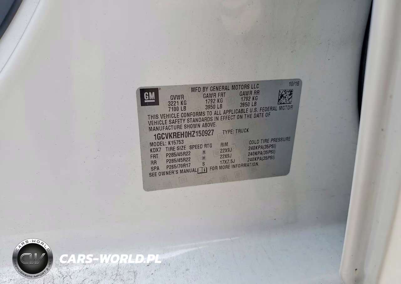 2017 Chevrolet Silverado K1500 Lt VIN:1GCVKREH0HZ150927 - 13