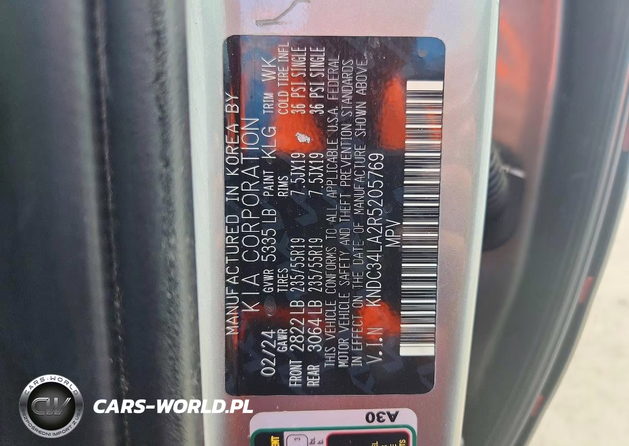 2024 Kia Ev6 Wind VIN:KNDC34LA2R5205769 - 12