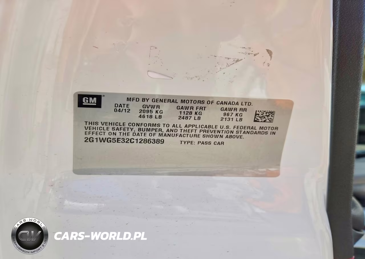 2012 Chevrolet Impala Lt VIN:2G1WG5E32C1286389 - 12