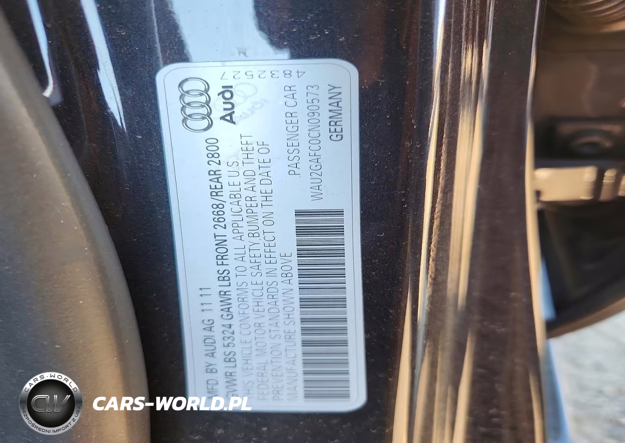 2012 Audi A7 Prestige VIN:WAU2GAFC0CN090573 - 12