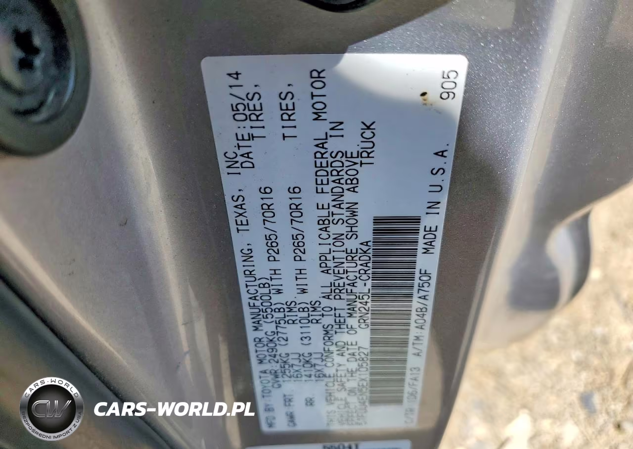 2014 Toyota Tacoma V6 VIN:5TFUU4EN5EX105827 - 12