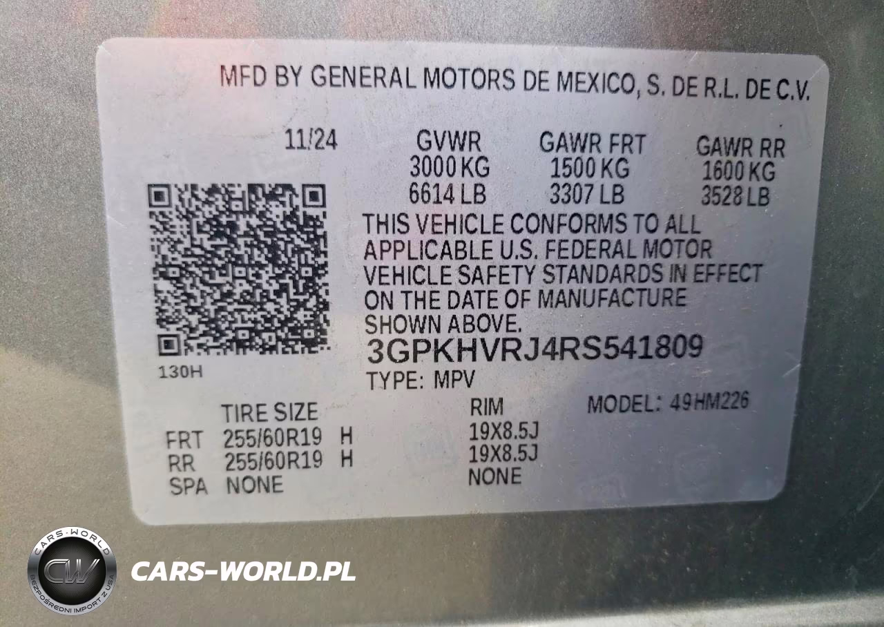 2024 Honda Prologue Ex VIN:3GPKHVRJ4RS541809 - 14