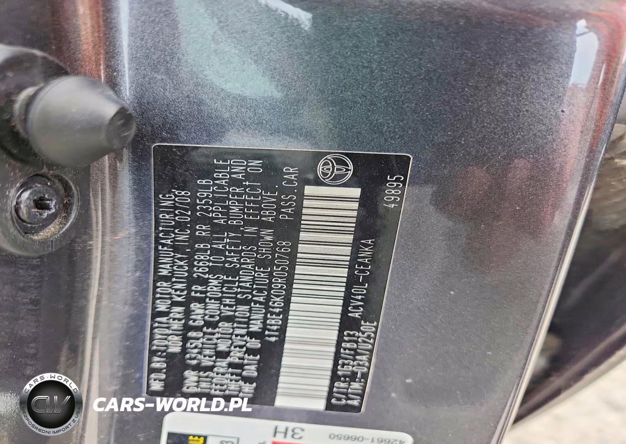 2009 Toyota Camry Le VIN:4T4BE46K09R050768 - 12