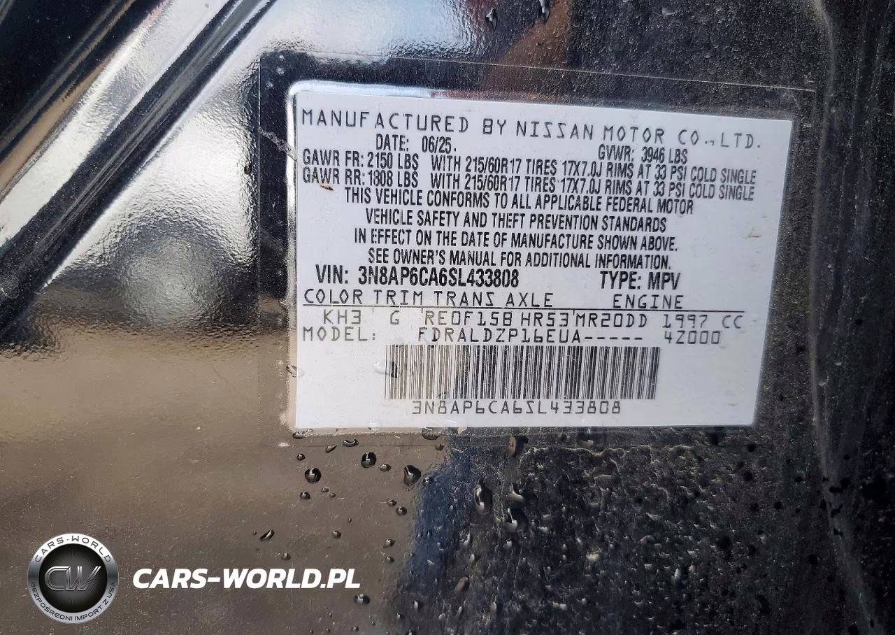 2025 Nissan Kicks Sv VIN:3N8AP6CA6SL433808 - 13