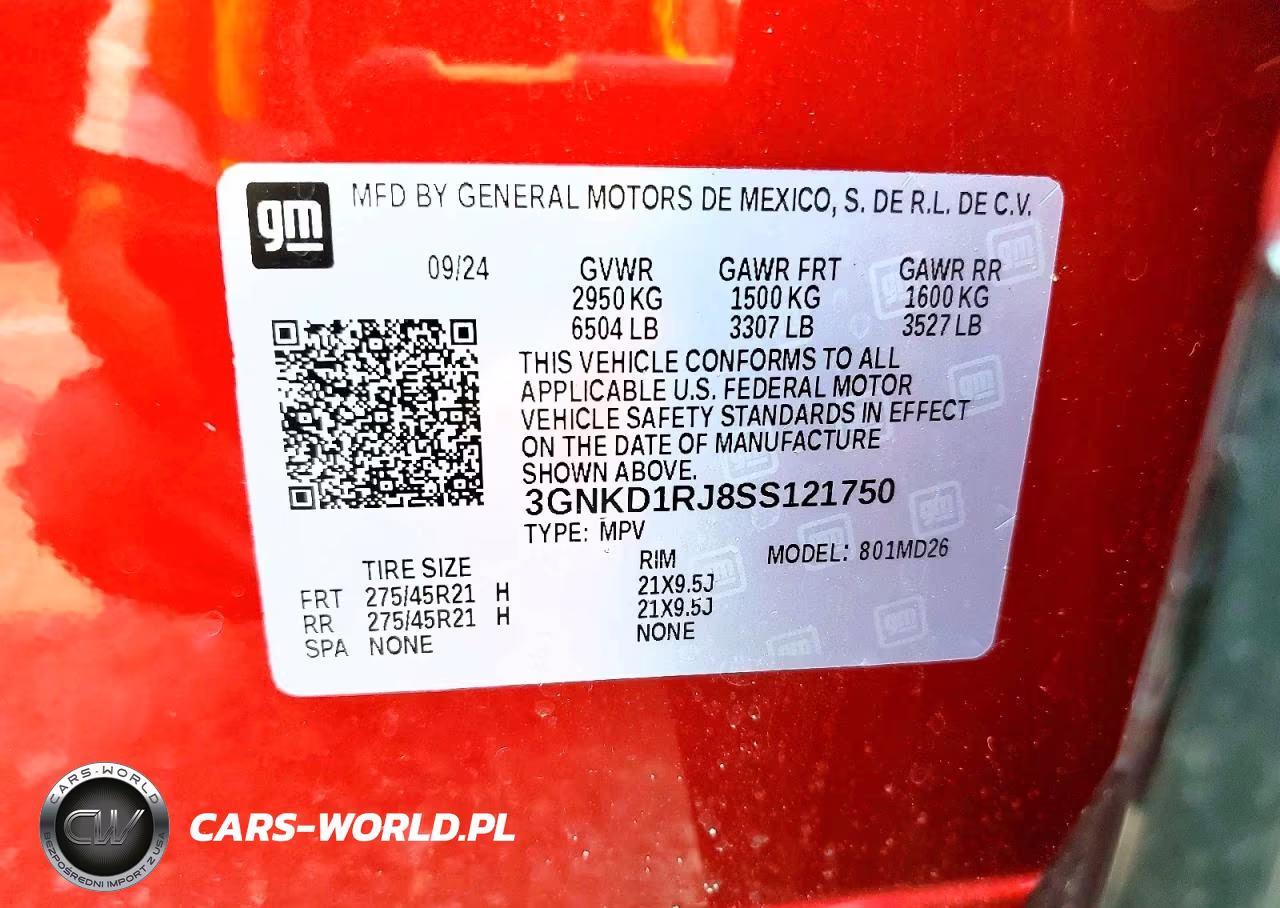2025 Chevrolet Blazer Rs VIN:3GNKD1RJ8SS121750 - 13