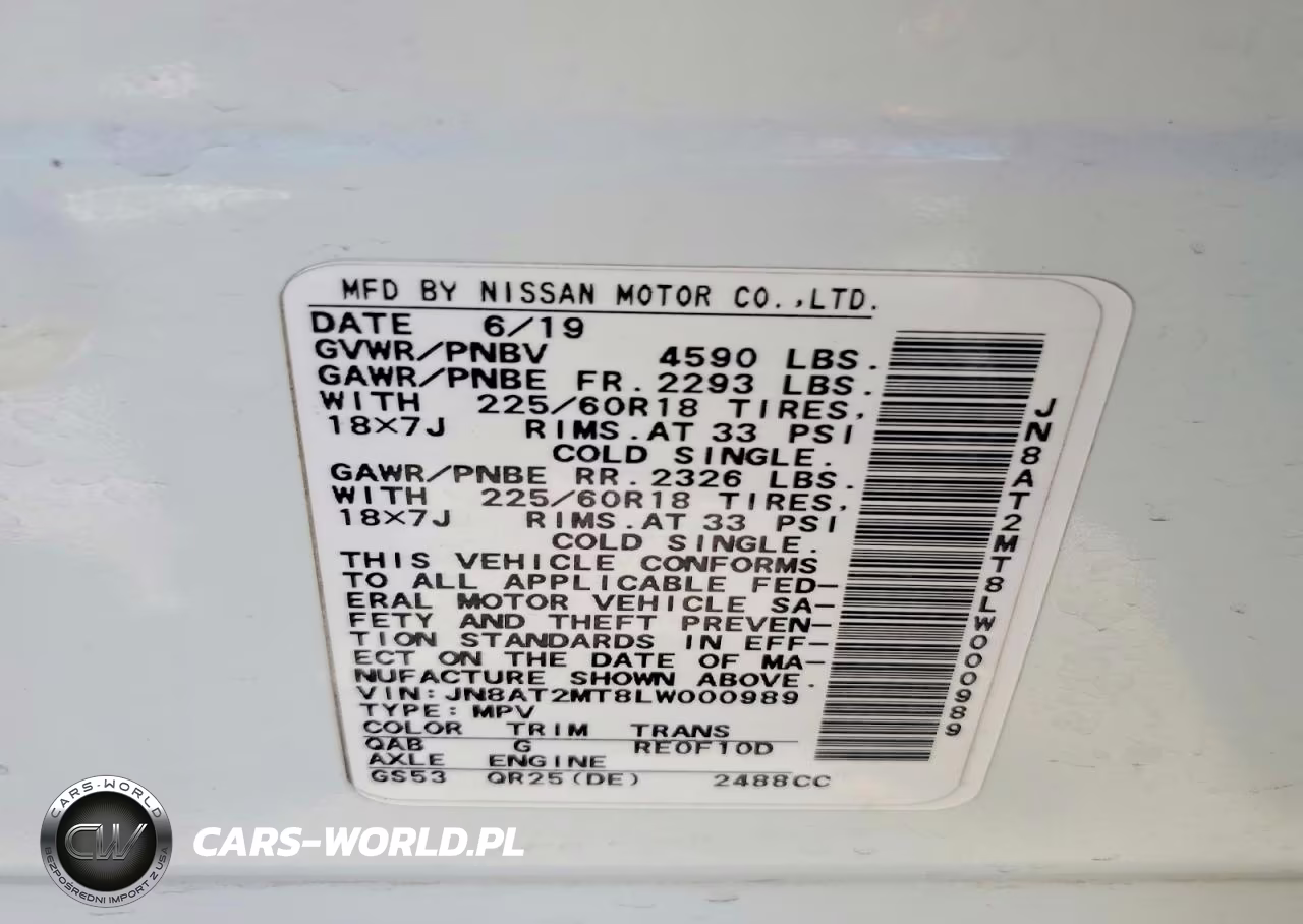 2020 Nissan Rogue Sv VIN:JN8AT2MT8LW000989 - 13