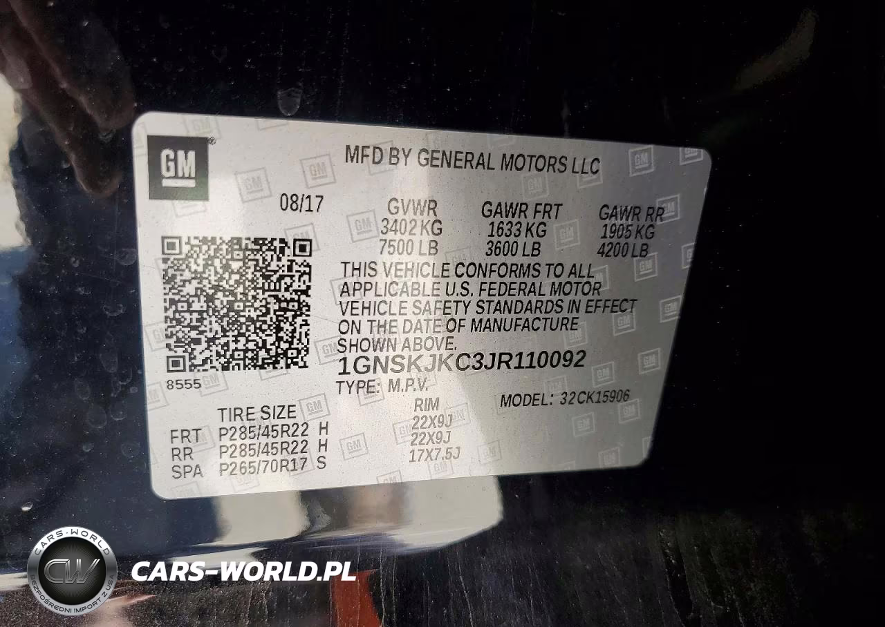 2018 Chevrolet Suburban K1500 Premier VIN:1GNSKJKC3JR110092 - 13