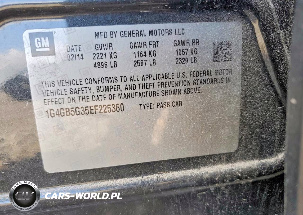 2014 Buick Lacrosse VIN:1G4GB5G35EF225360 - 12