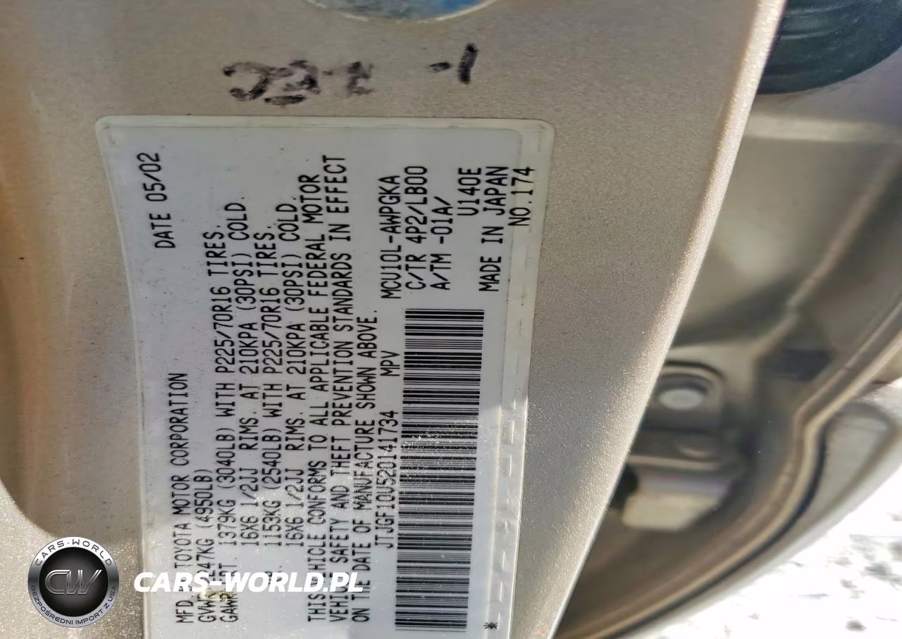 2002 Lexus Rx 300 VIN:JTJGF10U520141734 - 13