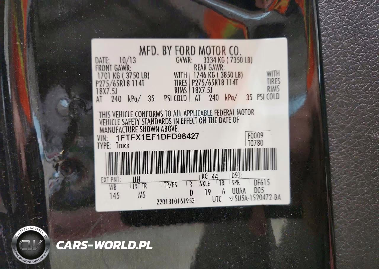 2013 Ford F150 Super Cab VIN:1FTFX1EF1DFD98427 - 12
