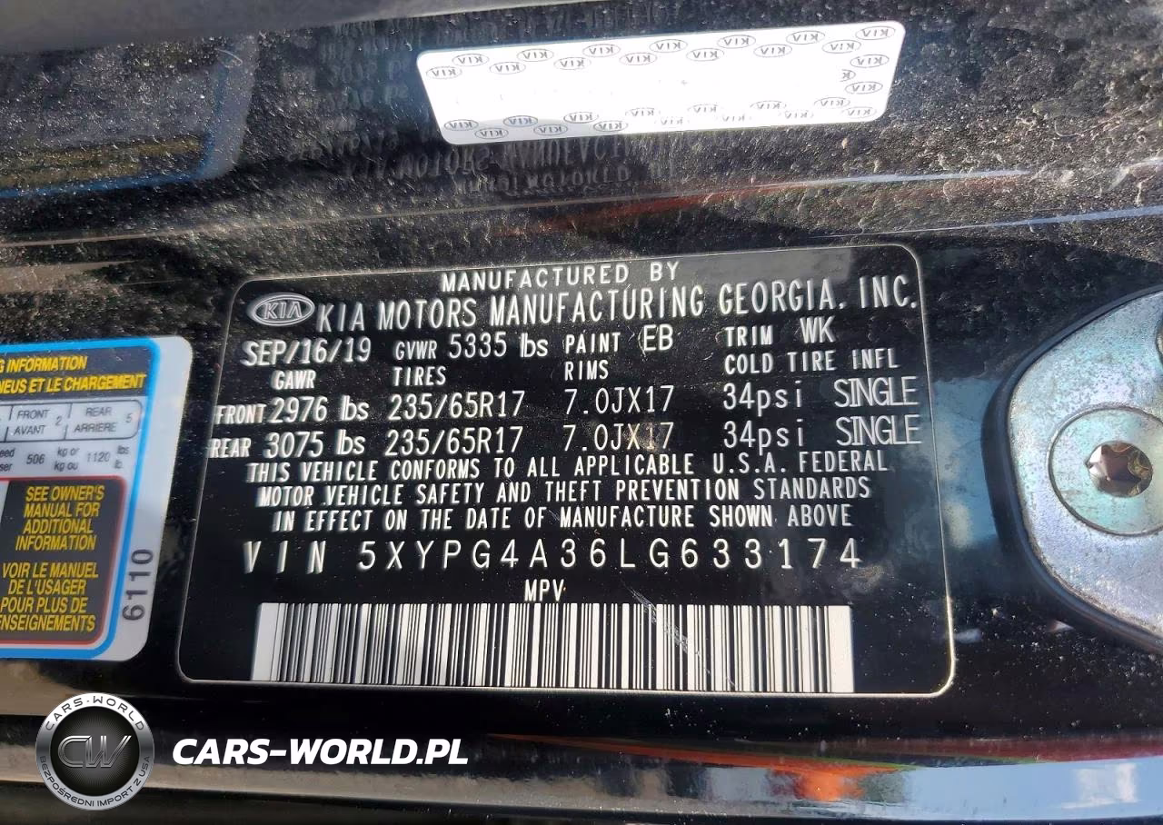 2020 Kia Sorento L VIN:5XYPG4A36LG633174 - 13