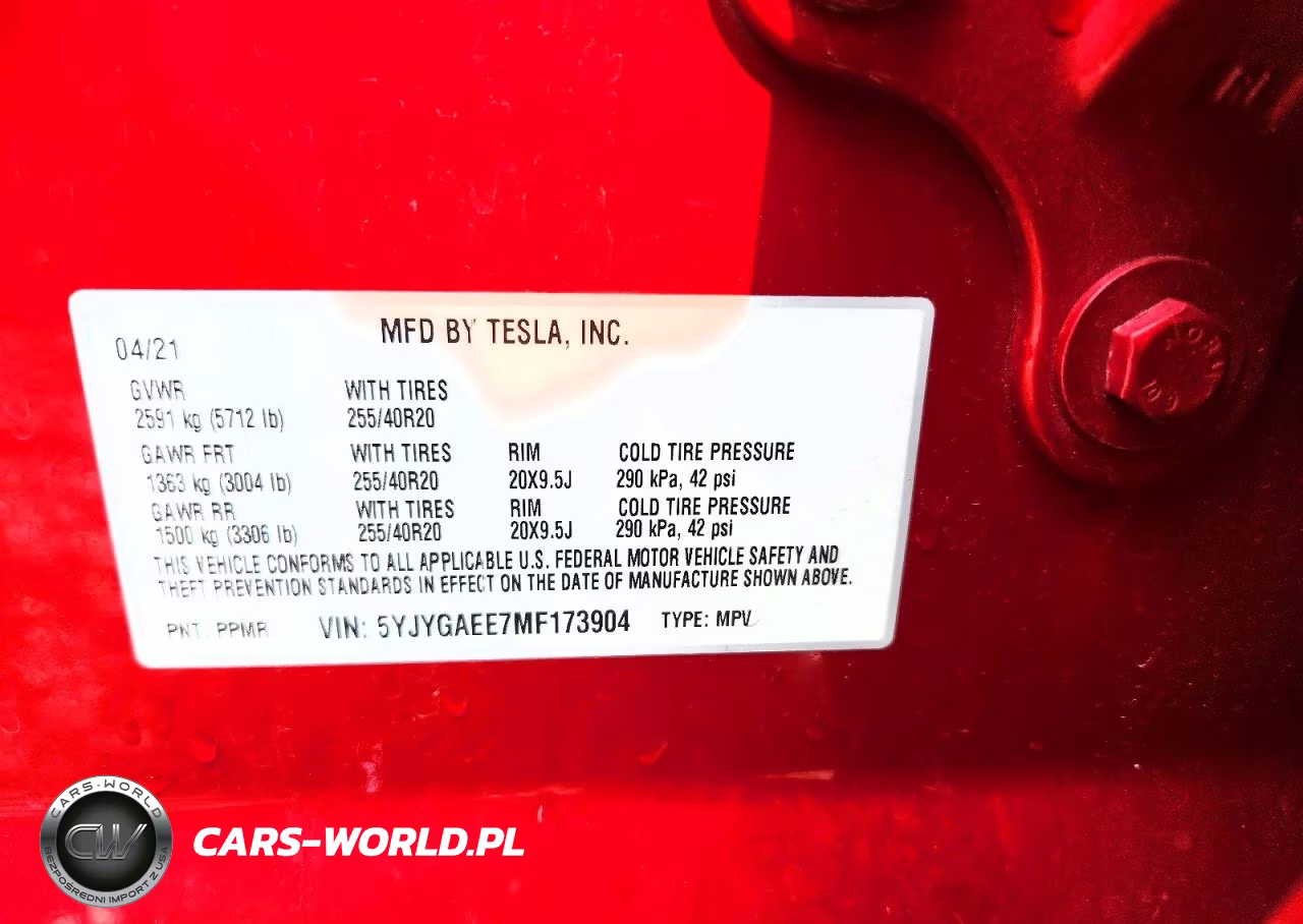 2021 Tesla Model Y VIN:5YJYGAEE7MF173904 - 13