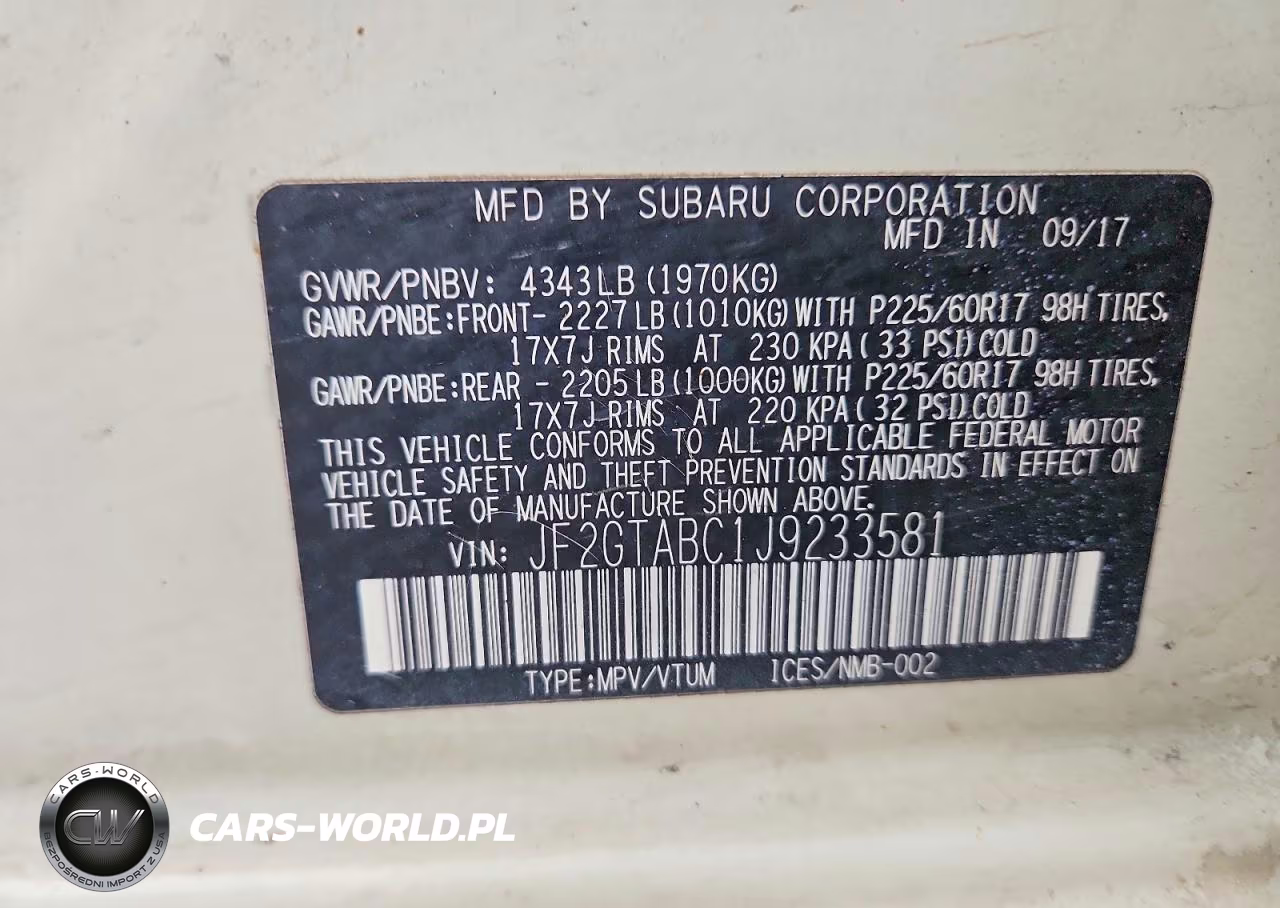 2018 Subaru Crosstrek Premium VIN:JF2GTABC1J9233581 - 12