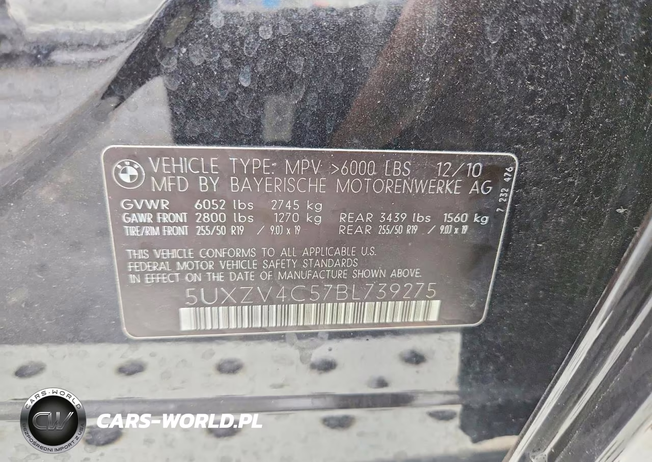 2011 BMW X5 xDrive35I VIN:5UXZV4C57BL739275 - 13