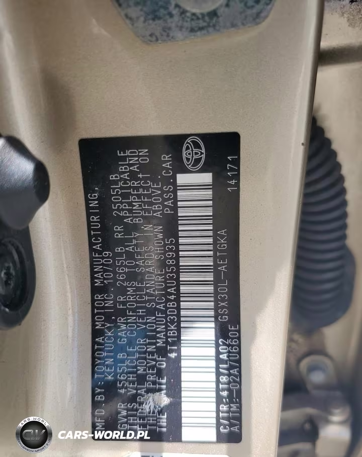 2010 Toyota Avalon Xls VIN:4T1BK3DB4AU358935 - 12