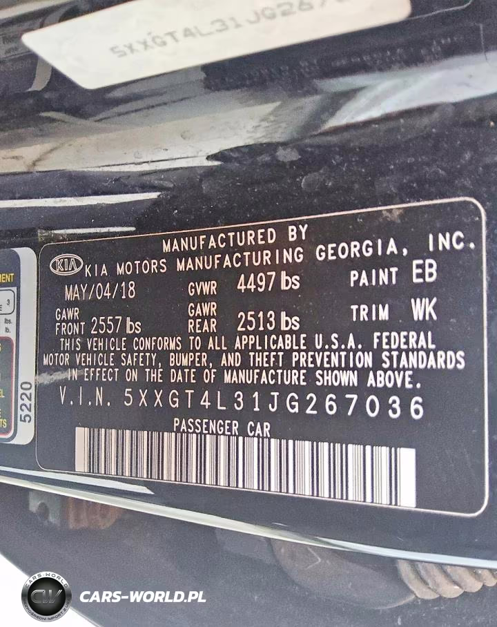 2018 Kia Optima Lx VIN:5XXGT4L31JG267036 - 12
