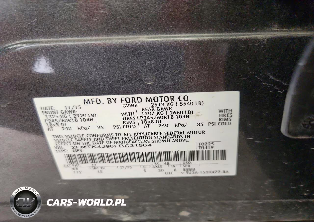 2015 Ford Edge Sel VIN:2FMTK4J96FBC31564 - 13