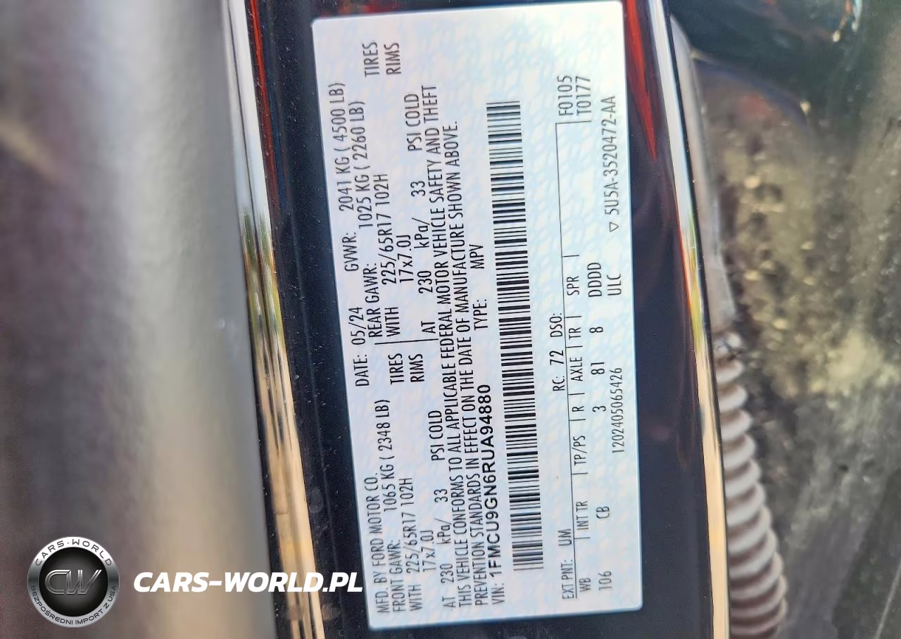 2024 Ford Escape Active VIN:1FMCU9GN6RUA94880 - 13