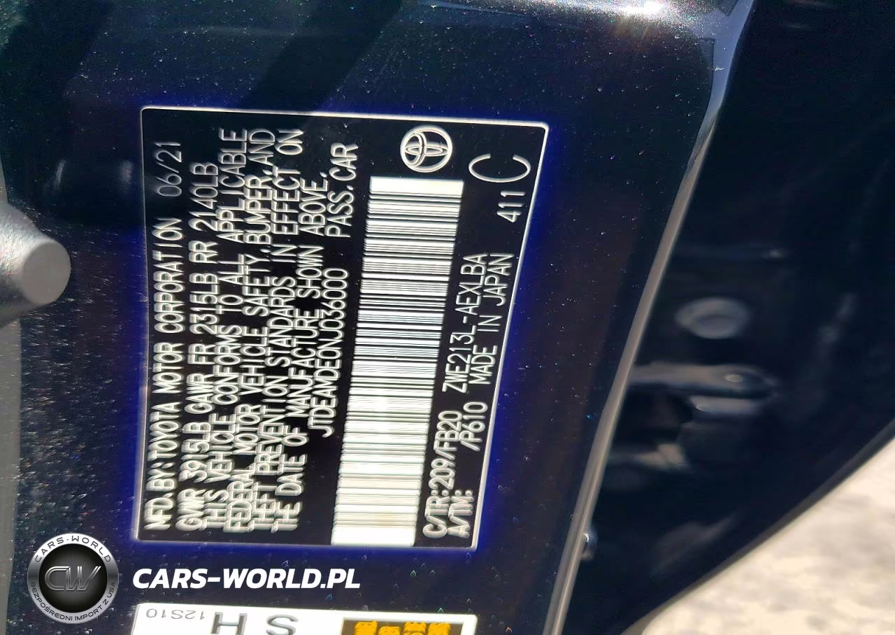 2022 Toyota Corolla Le VIN:JTDEAMDE0NJ036000 - 12