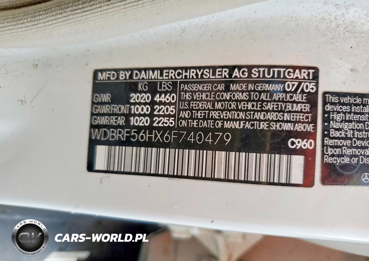 2006 Mercedes-Benz C 350 VIN:WDBRF56HX6F740479 - 12