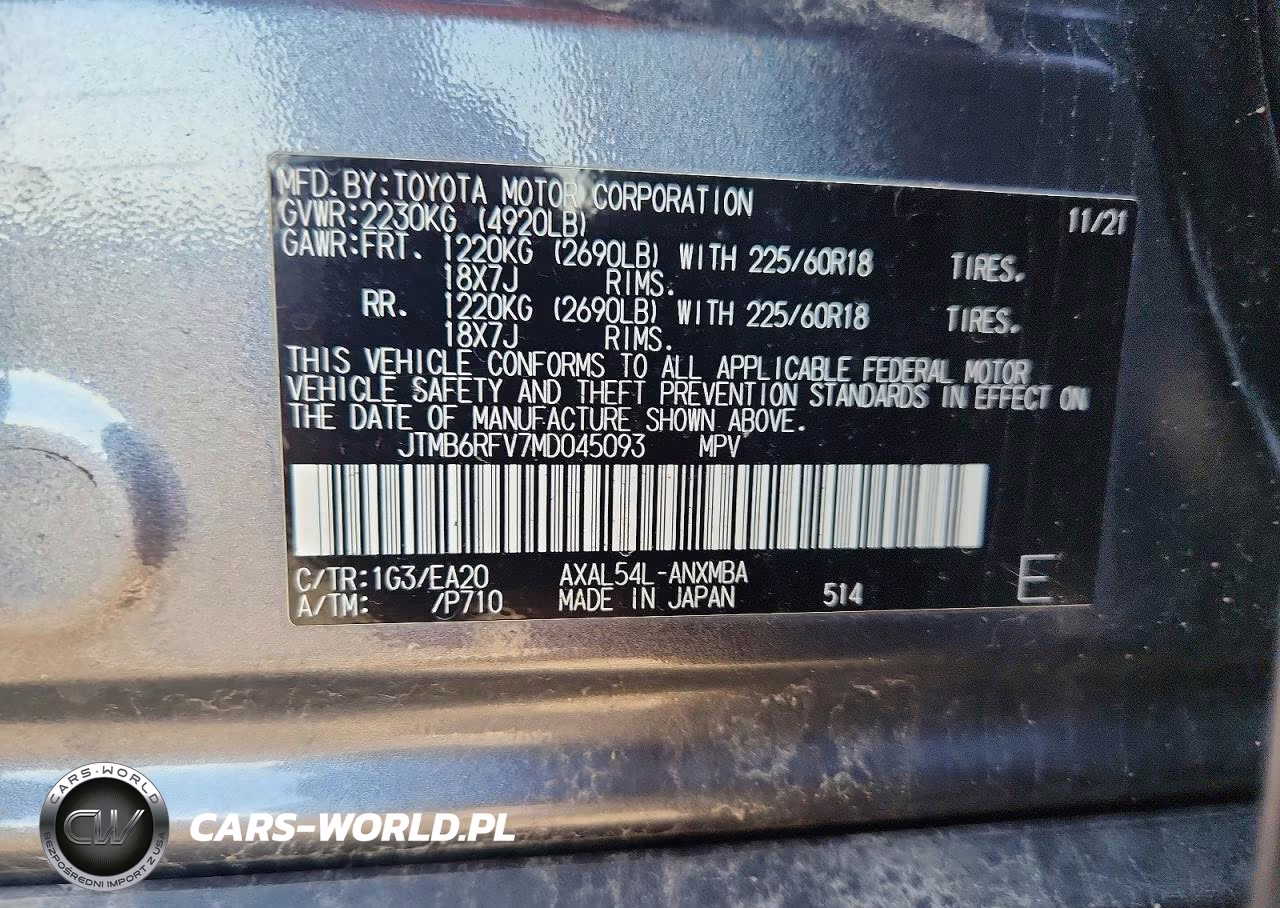2021 Toyota Rav4 Hybrid Xle Premium VIN:JTMB6RFV7MD045093 - 14