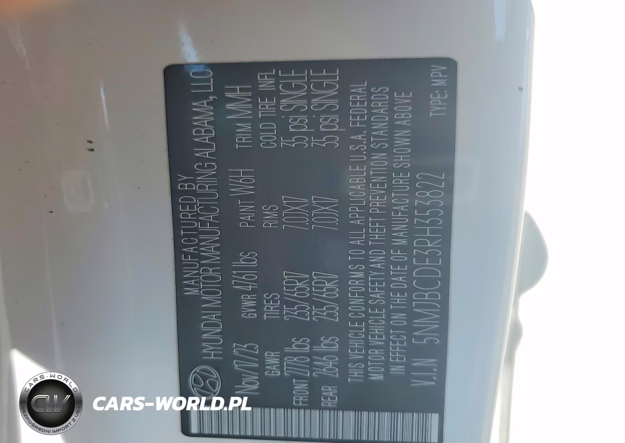 2024 Hyundai Tucson Sel VIN:5NMJBCDE3RH353822 - 13