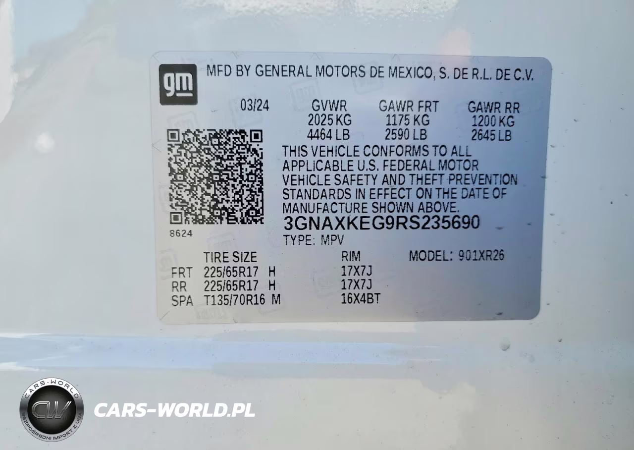 2024 Chevrolet Equinox Lt VIN:3GNAXKEG9RS235690 - 13