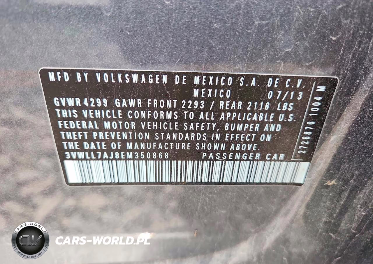 2014 Volkswagen Jetta Tdi VIN:3VWLL7AJ8EM350868 - 12