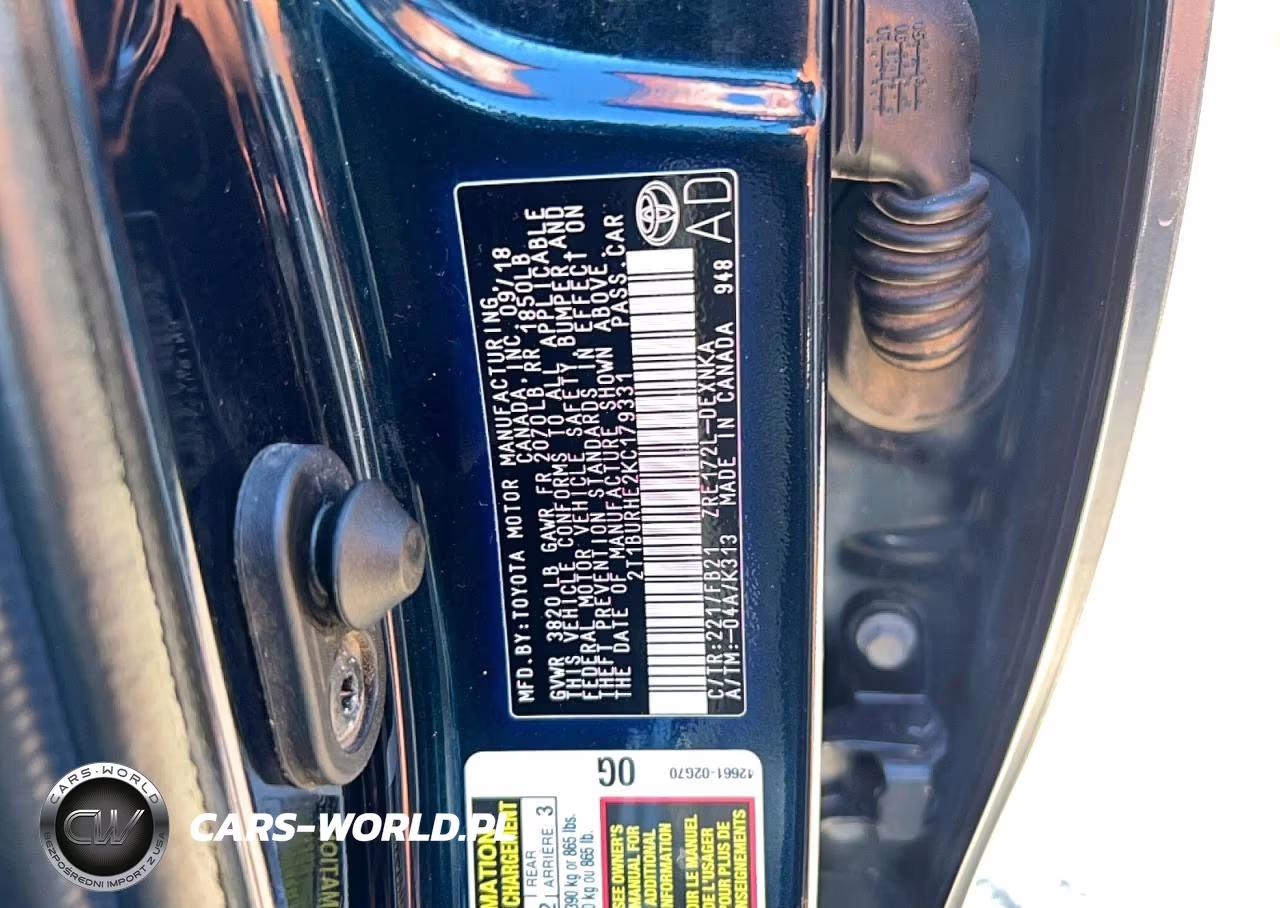 2019 Toyota Corolla L VIN:2T1BURHE2KC179331 - 10