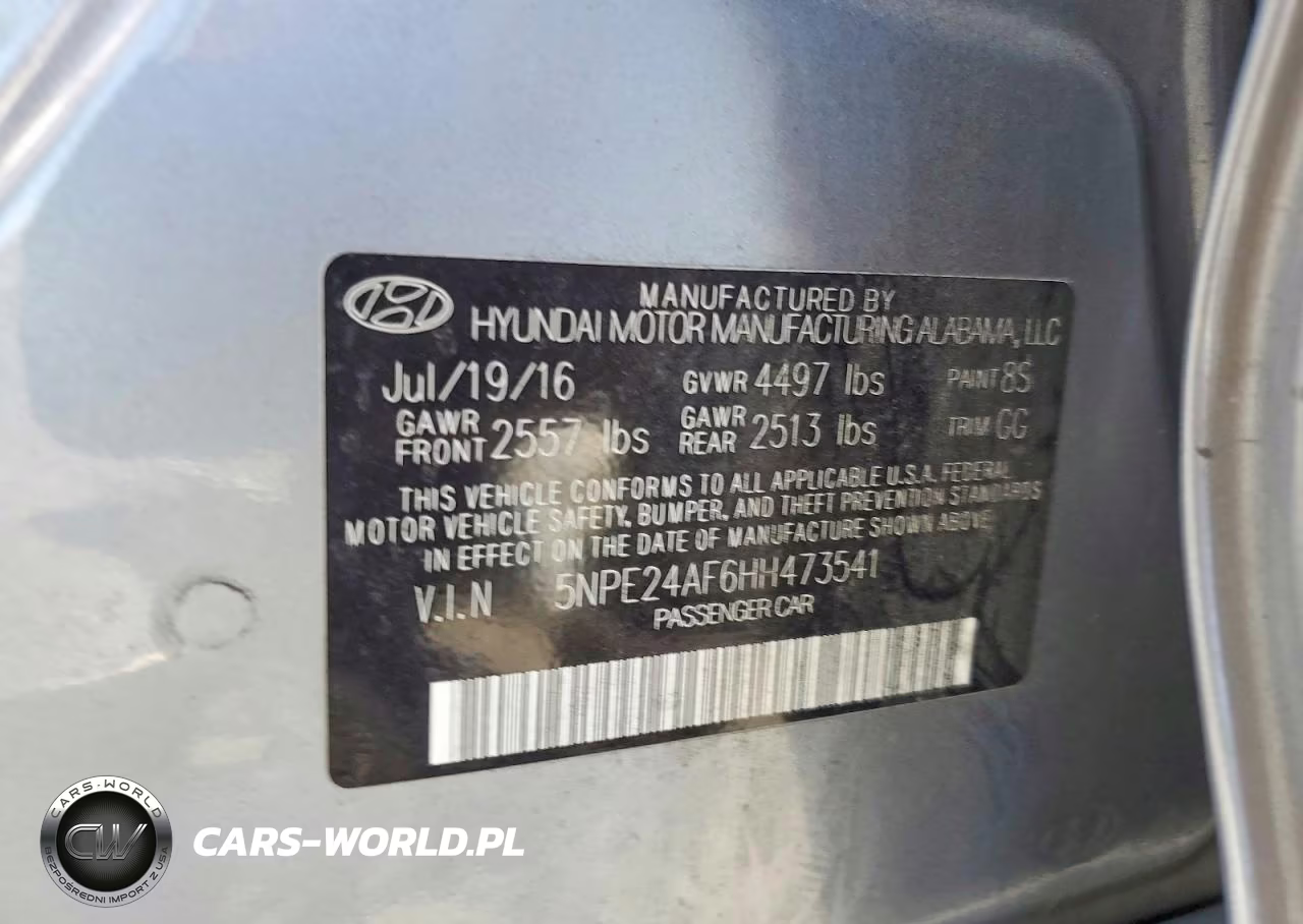 2017 Hyundai Sonata Se VIN:5NPE24AF6HH473541 - 12